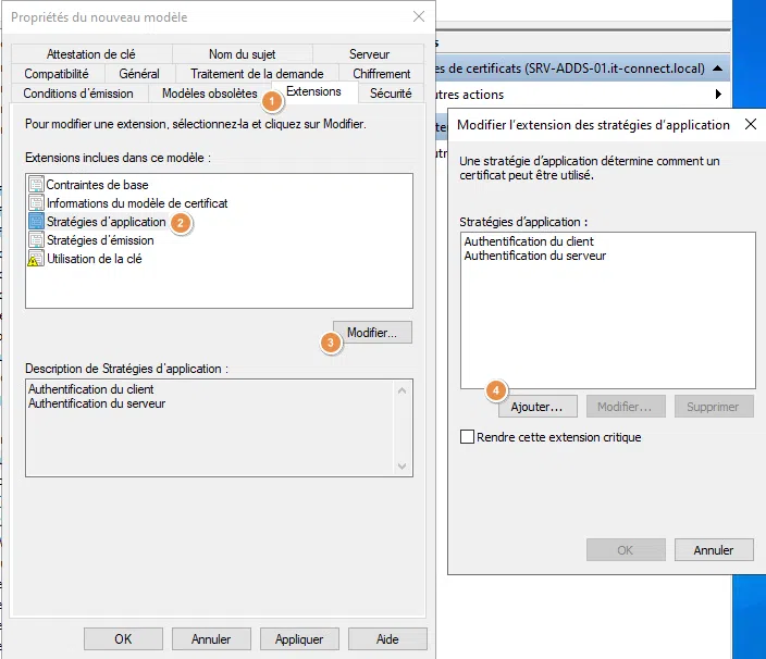 ADCS - Modèle certificat RDP - 4