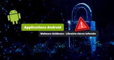Applications Android - Malware Goldoson - Librairie tierce infectée
