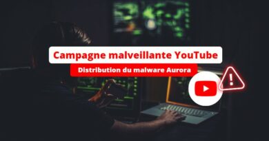 Campagne malveillante YouTube - Malware Aurora - 2023