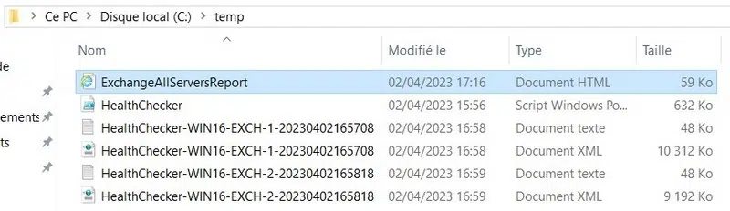 Exchange - Rapport general