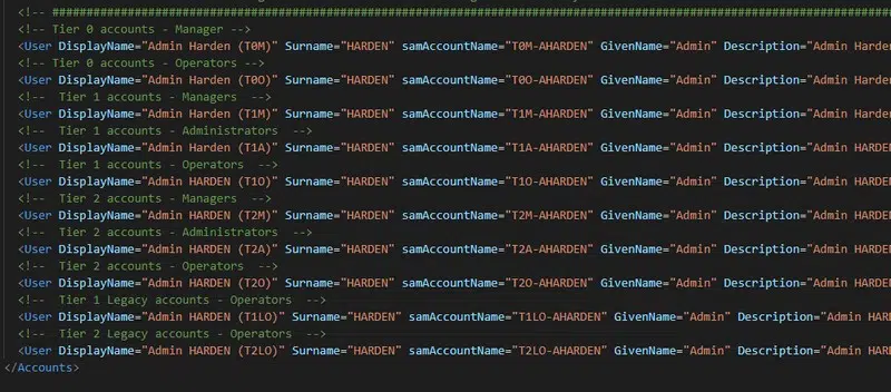HardenAD - Personnaliser le nom des comptes