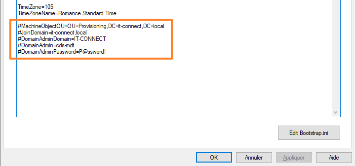 MDT - Configurer CustomSettings pour capture Windows 11