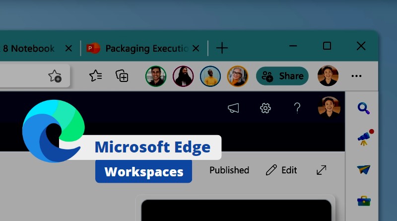 Microsoft Edge Workspaces - Avril 2023