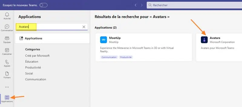 Microsoft Teams - Applications Avatars