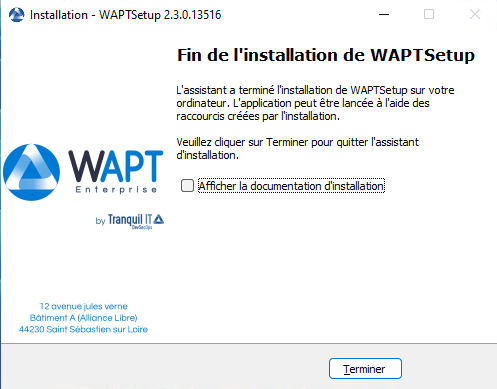 WAPT - Installer la console d'administration - 06