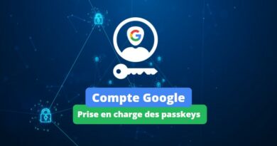 Compte Google - Support passkeys - 2023