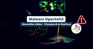 Malware ViperSoftX - Cible KeePass et 1Password