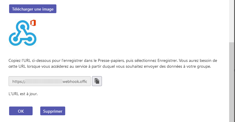 Microsoft Teams - Lien du webhook CrowdSec