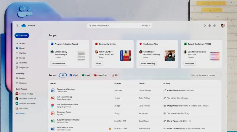 Nouveau OneDrive Home - Mai 2023