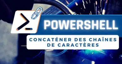 PowerShell - Concaténer des chaînes de caractères