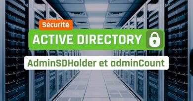 Sécurité Active Directory - AdminSDHolder adminCount