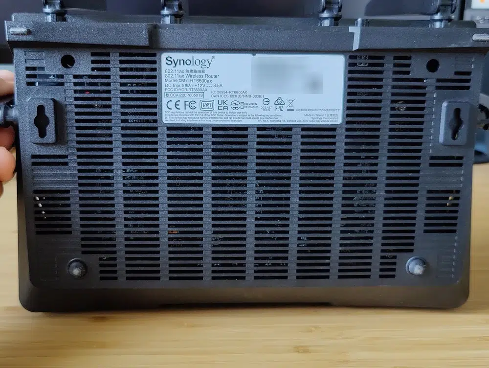 Test Synology RT6600ax - Photo