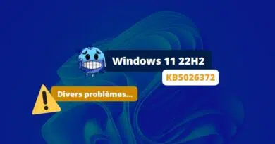 Windows 11 22H2 - Bug KB5026372