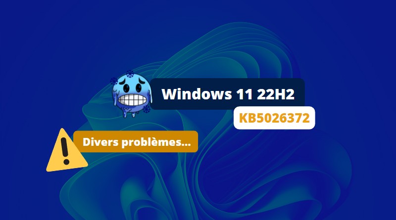 Windows 11 22H2 - Bug KB5026372