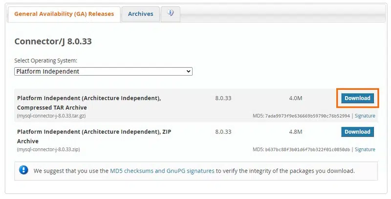 Apache Gaucamole - Connecteur MySQL