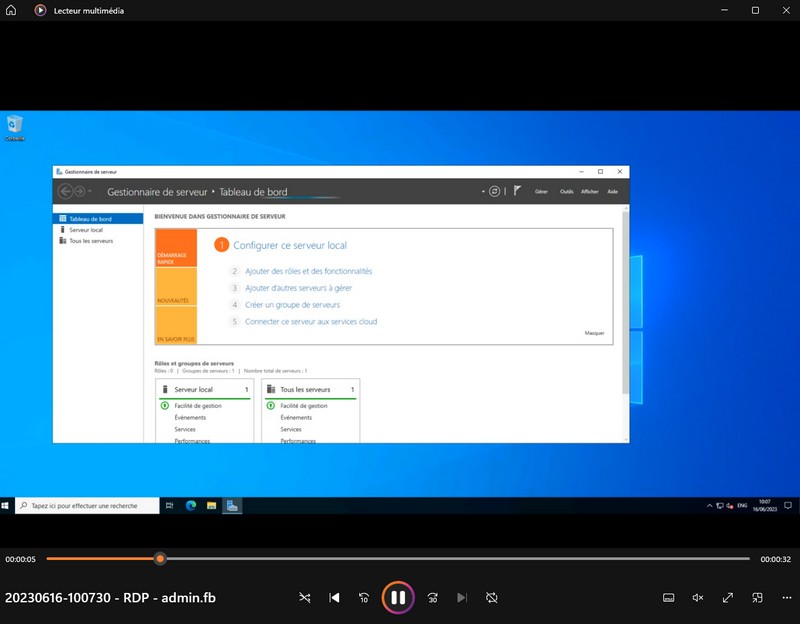 Apache Guacamole - Enregistrement M4V