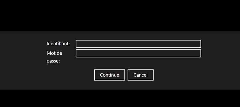 Apache Guacamole - Utilisateur et mot de passe à saisir