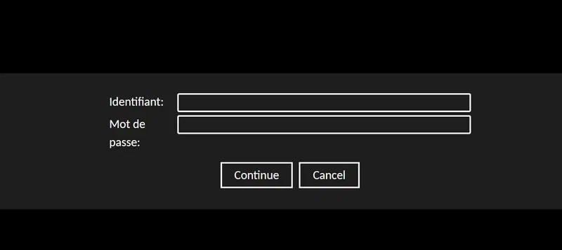Apache Guacamole - Utilisateur et mot de passe à saisir