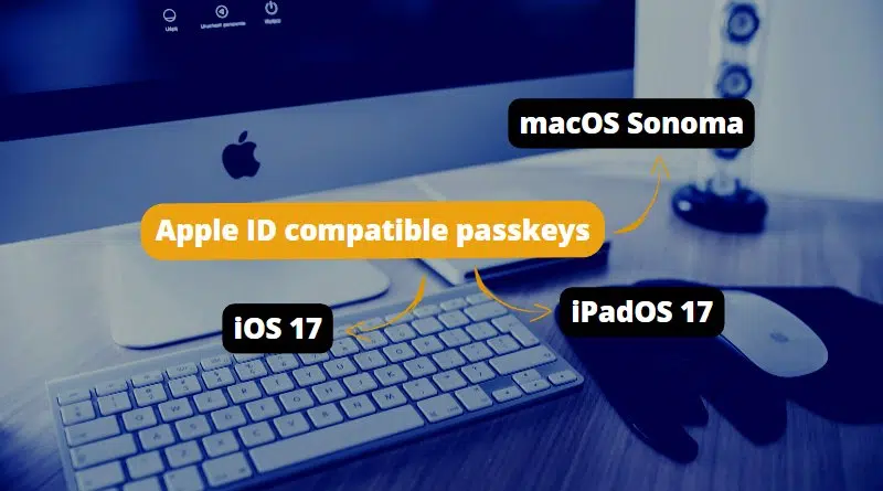 Apple ID compatible passkeys iOS iPadOS macOS