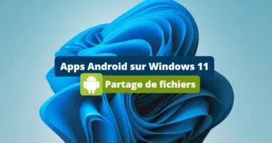 Apps Android sur Windows 11 - Partage de fichiers