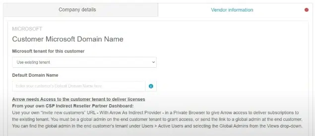 ArrowSphere - Associer tenant M365