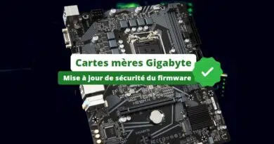 Cartes mères Gigabyte - Mise à jour de sécurité du firmware 2023
