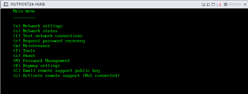 Installation Outpost24 HIAB avec VMware