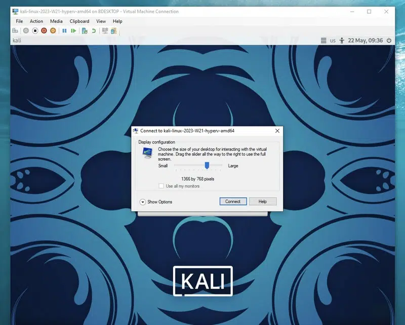 Kali Linux 2023.2 - Hyper-V
