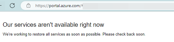 Portail Azure down - Juin 2023