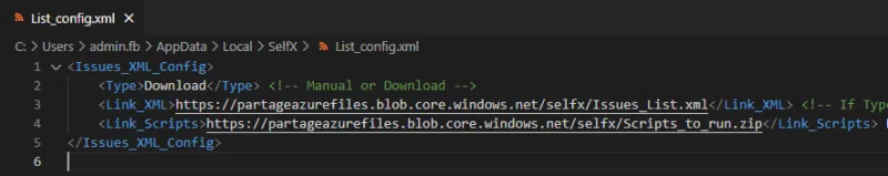 SelfX - Exemple - List_config