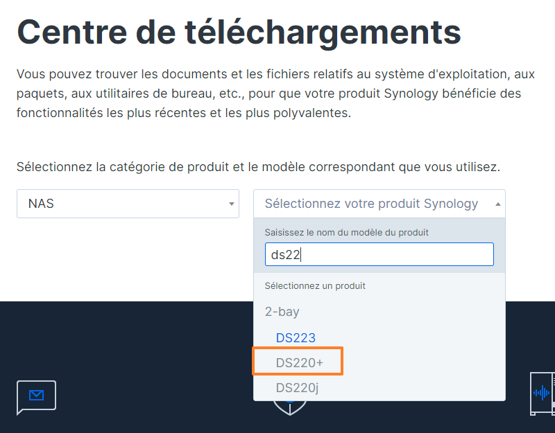 Synology DS220 Plus - Mettre à jour DSM