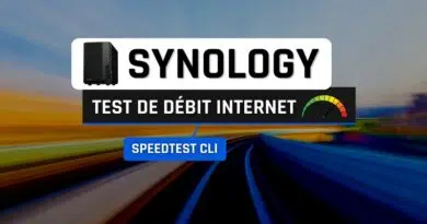 Synology test de débit Internet