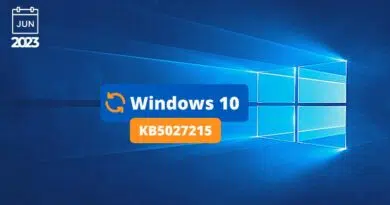 Windows 10 KB5027215 - Juin 2023