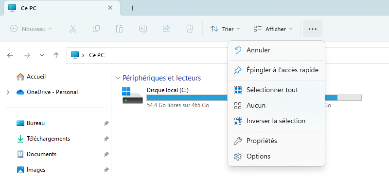 Windows 11 - Connecter un lecteur réseau absent