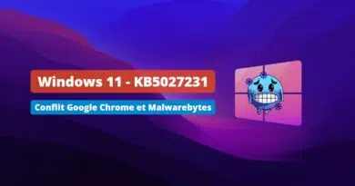Windows 11 - KB5027231 - Conflit Google Chrome et Malwarebytes