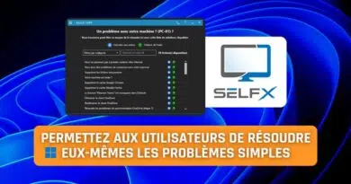 Windows - Dépannage SelfX