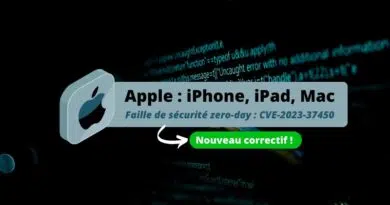 Apple - CVE-2023-37450 - Nouveau correctif