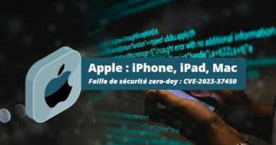 Apple - Faille de sécurité zero-day - CVE-2023-37450