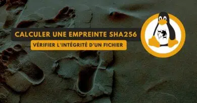 Calculer une empreinte SHA256 Linux