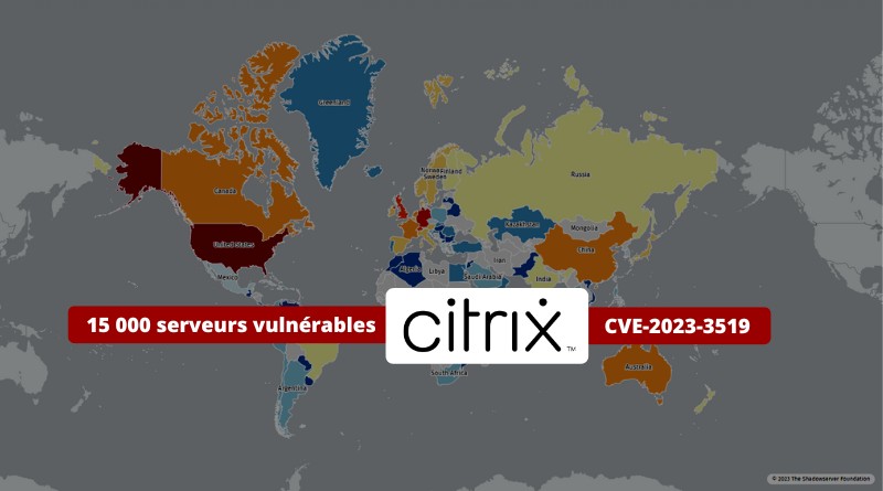 Citrix - CVE-2023-3519 - Serveurs vulnérables