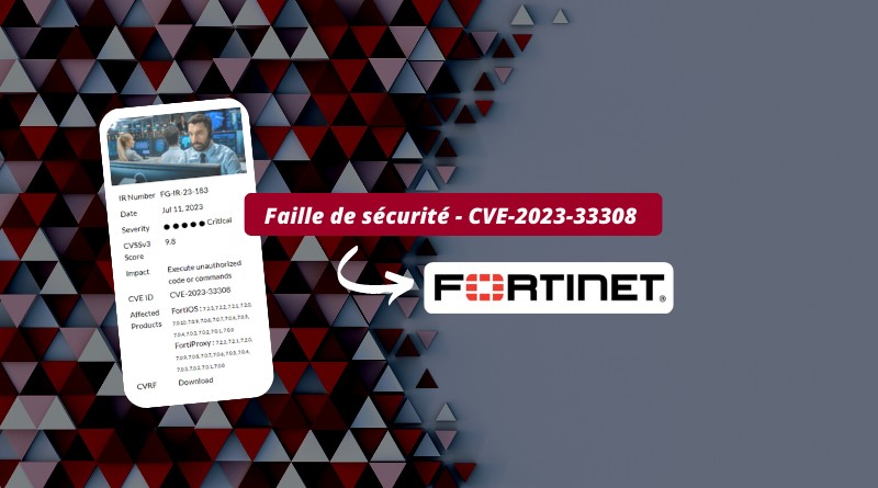 Fortinet - Faille de sécurité - CVE-2023-33308