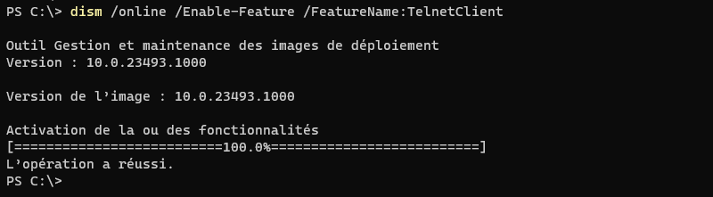 Installer Telnet Windows 11