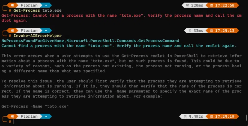 PowerShell ChatGPT - Invoke-AIErrorHelper