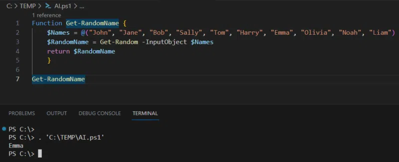 PowerShell Copilot - Tester le code