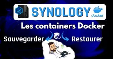 Synology - Sauvegarder et restaurer les containers Docker