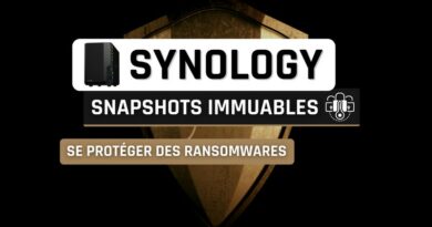 Synology Snapshots immuables - Protection ransomwares