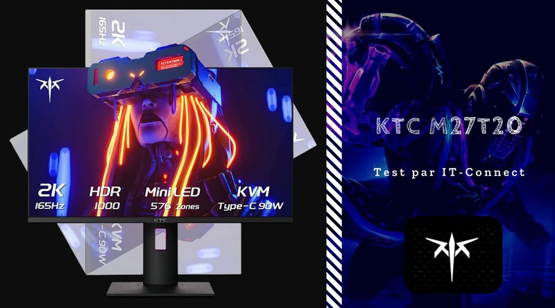 KTC 27'' Ecran PC Gaming Incurvé, 165Hz Moniteur Gamer, QHD 2K