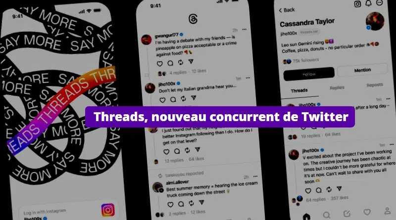 Threads nouveau concurrent de Twitter