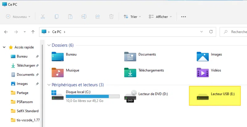 VMware ESXi - Clé USB virtuelle Windows 11