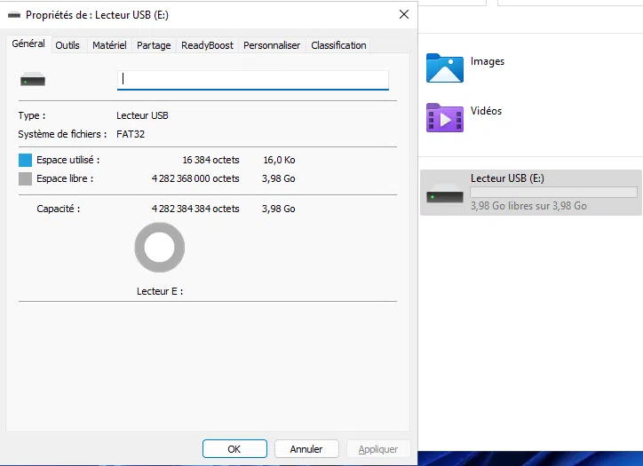 VMware ESXi - Clé USB virtuelle formatage OK